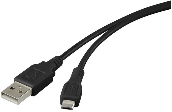 Renkforce USB 2.0 Kabel USB-A auf Micro-B 1m schwarz (RF-4316220)