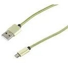 Shiverpeaks USB 2.0 Kabel USB-A auf Micro-B Nylon aqua 0,9m (14-50115), Bild 2