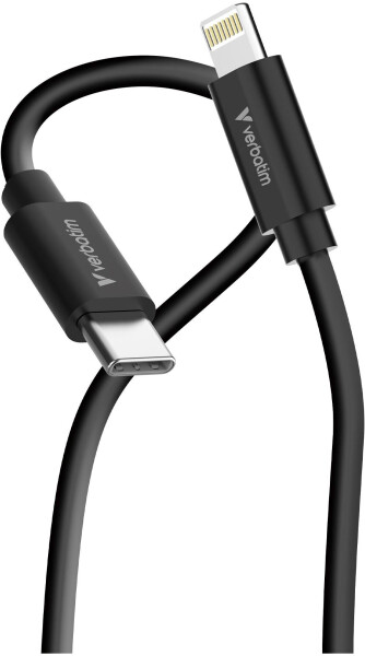Verbatim Essentials USB-C auf Lightning Kabel 1m, 2er-Pack (32392), Bild 3