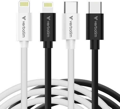 Verbatim Essentials USB-C auf Lightning Kabel 1m, 2er-Pack (32392), Bild 5