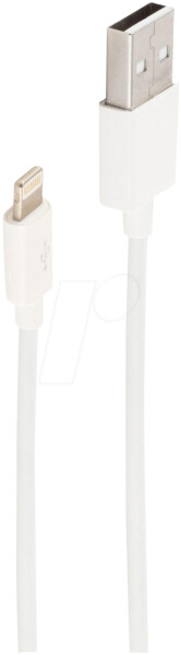 Shiverpeaks Daten- & Ladekabel USB-A auf 8-Pin, weiß, 0,2m (BS14-12044), Bild 2