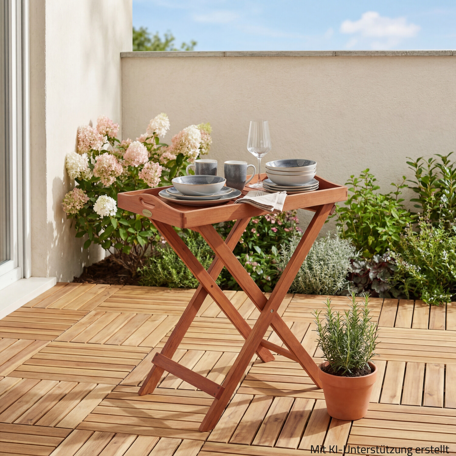 Garden Pleasure Dallas Tabletttisch klappbar, Eukalyptusholz, 68x44cm ab 57,99 € (Oktober 2026)