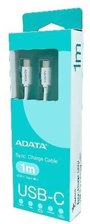 ADATA USB-C auf USB-C Kabel 1m USB 2.0 100W weiß (CACC-100PN-WH)