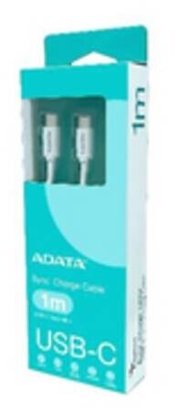 ADATA USB-C auf USB-C Kabel 1m USB 2.0 100W weiß (CACC-100PN-WH), Bild 4