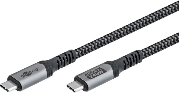 Goobay USB 4 Kabel USB-C 240W 40Gbit/s 0,5m (74210)