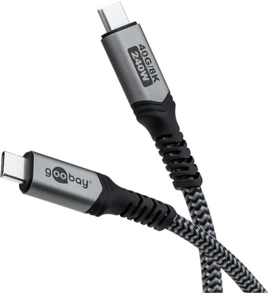 Goobay USB 4 Kabel USB-C 240W 40Gbit/s 0,5m (74210), Bild 2