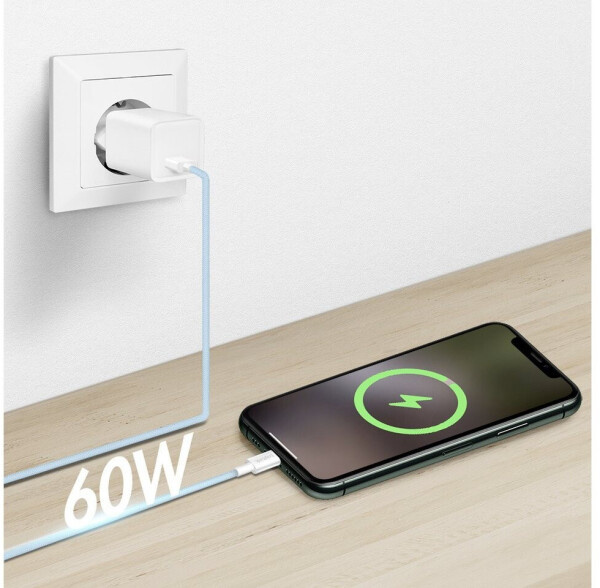 LogiLink USB 2.0 Kabel USB-A zu USB-C, Nylon, blau, 1,5m, 60W (CU0331), Bild 4