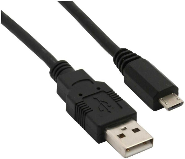 Sharkoon USB 2.0 Kabel USB-A auf Micro-USB-B, schwarz (3160921000)