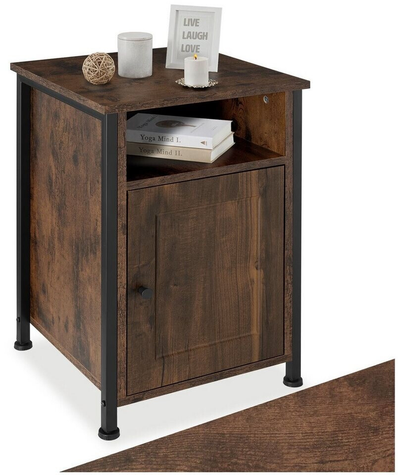 TecTake Blackburn Nachttisch Industrieholz dunkel, rustikal ab 36,79 € (Oktober 2026)