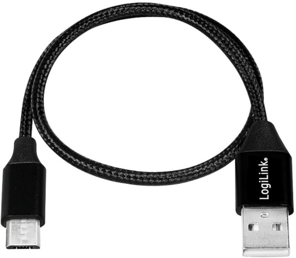 LogiLink USB 2.0 Kabel Typ-A zu Micro-USB, schwarz, 0,3m (CU0143), Bild 3