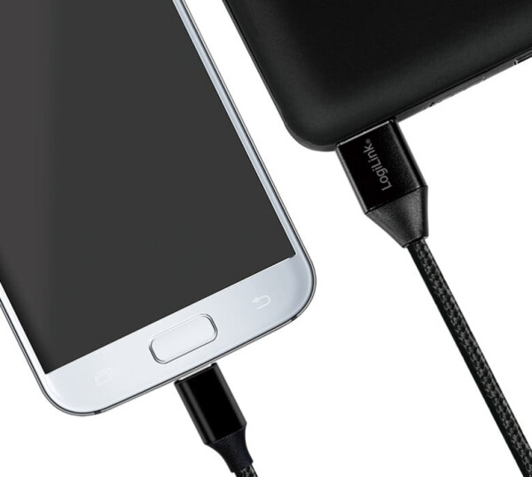 LogiLink USB 2.0 Kabel Typ-A zu Micro-USB, schwarz, 0,3m (CU0143), Bild 4