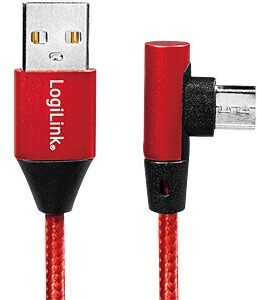 LogiLink USB-A auf Micro-USB Kabel 0,3m 15W rot (CU0149), Bild 2