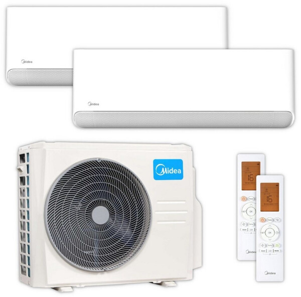 Midea BreezelessE 2 x MSCB1BU-12HRFN8-ME + M2O-18HFN8-ME