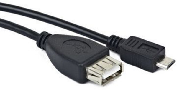 Lanberg Micro-USB (M) auf USB-A (F) 2.0 OTG Kabel 0,15m, Bild 2