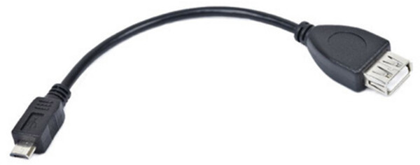 Lanberg Micro-USB (M) auf USB-A (F) 2.0 OTG Kabel 0,15m, Bild 3
