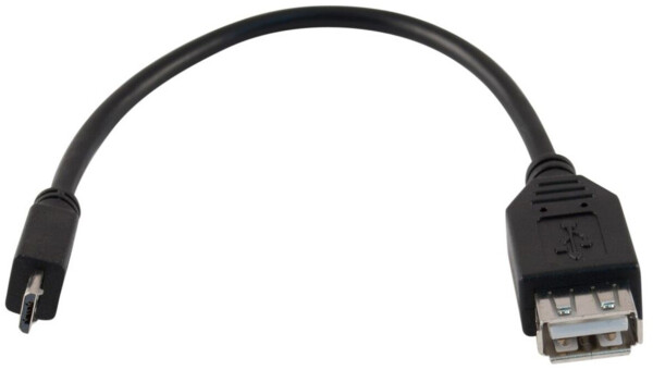 Lanberg Micro-USB (M) auf USB-A (F) 2.0 OTG Kabel 0,15m, Bild 4