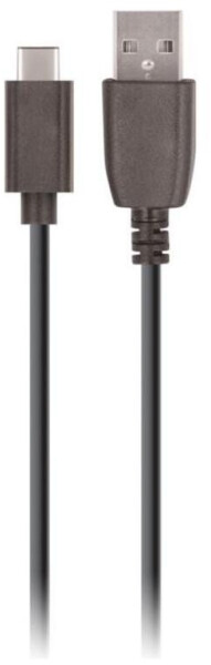 Maxlife USB-C-Kabel 1m 2A, schwarz