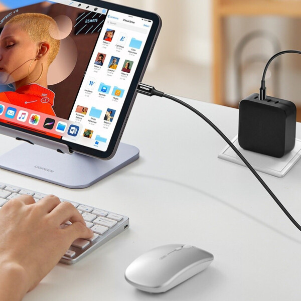 Ugreen US300 USB-C auf USB-C Kabel 2.0, 5A, 1m, weiß (US300), Bild 4