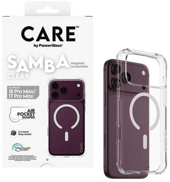 PanzerGlass Samba Case iPhone 17/18 Pro Max transparent weiß MagSafe (CR27129), Bild 8