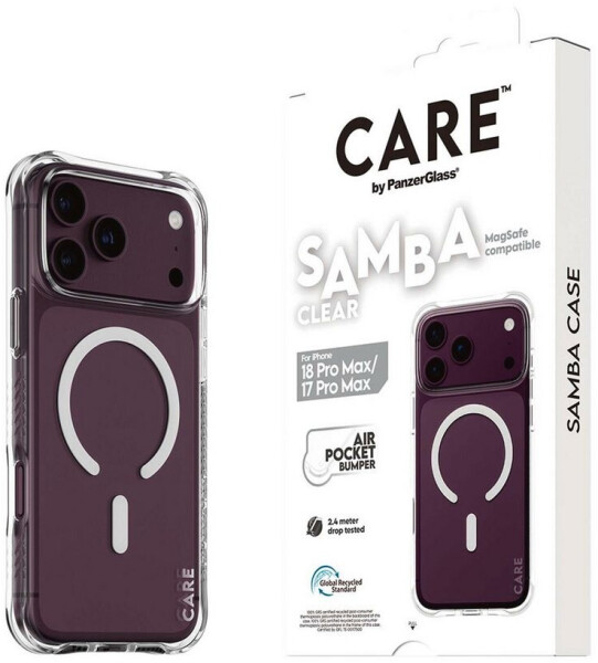 PanzerGlass Samba Case iPhone 17/18 Pro Max transparent weiß MagSafe (CR27129), Bild 9