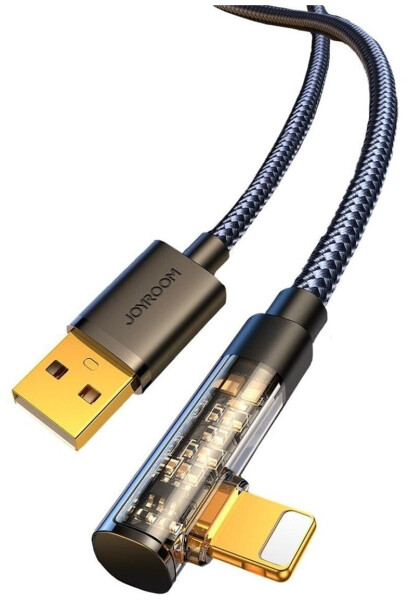 Joyroom S-UL012A6 USB-A auf Lightning Winkelkabel 2,4A 1,2m schwarz (S-UL012A6)