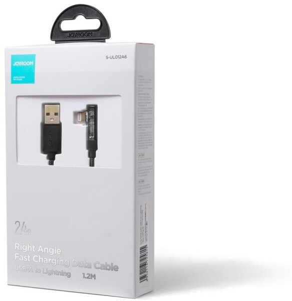 Joyroom S-UL012A6 USB-A auf Lightning Winkelkabel 2,4A 1,2m schwarz (S-UL012A6), Bild 11