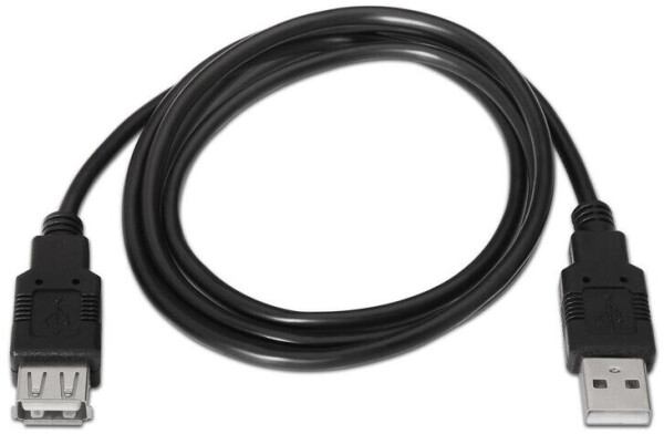 Aisens USB 2.0 Verlängerungskabel Typ A Stecker/Buchse 1m schwarz (A101-0015), Bild 5