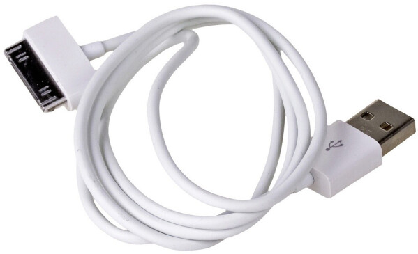 Akyga AK-USB-08 USB-A auf Apple 30-Pin Kabel 1m, weiß (AK-USB-08), Bild 2