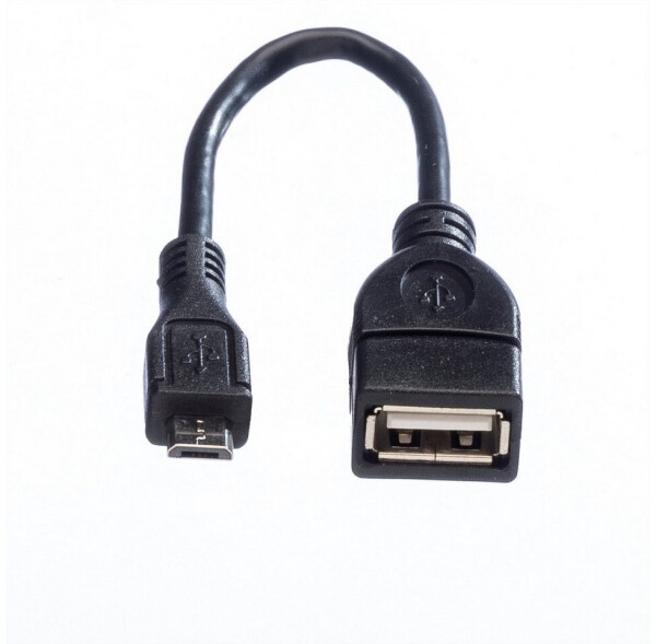 Value USB 2.0 Kabel Micro-B Stecker auf USB-A Buchse, 0,15m, schwarz (11.99.8311), Bild 3