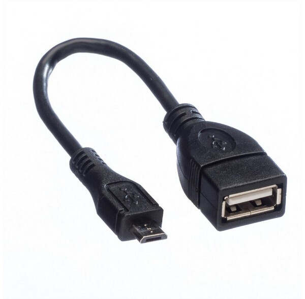 Value USB 2.0 Kabel Micro-B Stecker auf USB-A Buchse, 0,15m, schwarz (11.99.8311), Bild 4