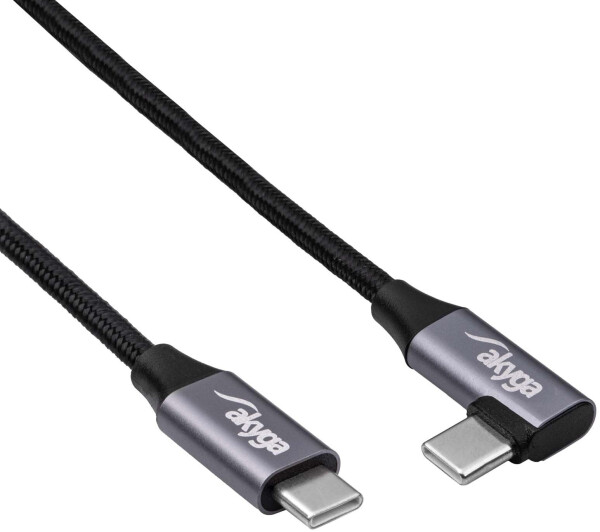 Akyga USB-C auf USB-C Kabel, schwarz, 0,30m (AK-USB-53), Bild 4