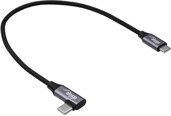 Akyga USB-C auf USB-C Kabel, schwarz, 0,30m (AK-USB-53), Bild 5