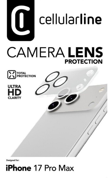 Cellular Line Camera Lens Kameraschutzglas für iPhone 17 Pro Max, transparent (CAMERALENSIPH17PRM), Bild 2