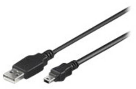 MicroConnect USB-A auf Mini-USB-B 5P Kabel, 1m (USBAMB51), Bild 4