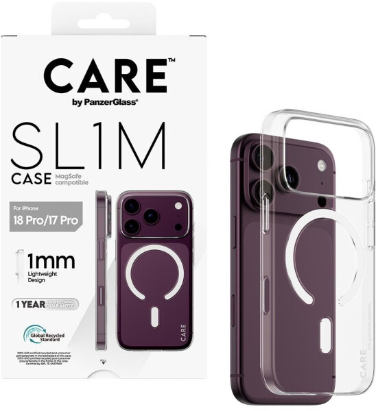 PanzerGlass Slim Case iPhone 17/18 Pro transparent mit MagSafe (CR08831), Bild 4
