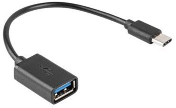 Lanberg AD-OTG-UC-01 Adapter OTG USB-C (Stecker) auf USB-A (Buchse) 2.0, 15cm (S5621460), Bild 2