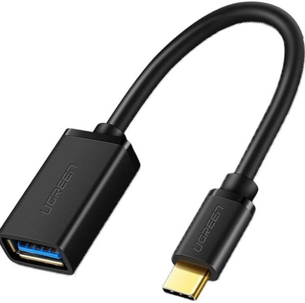 Ugreen USB-C auf USB 3.0 OTG Adapterkabel, schwarz, 0,15m (30701)