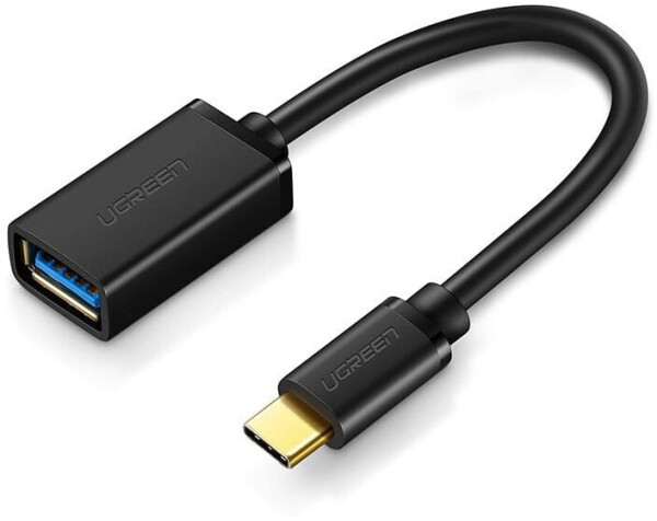 Ugreen USB-C auf USB 3.0 OTG Adapterkabel, schwarz, 0,15m (30701), Bild 2