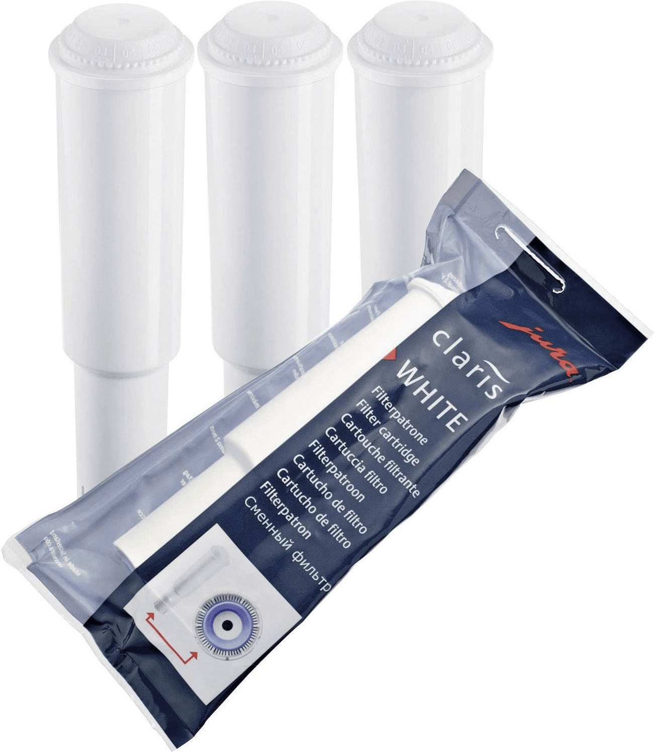Jura cartouche filtrante Claris 3 Set (blanc)