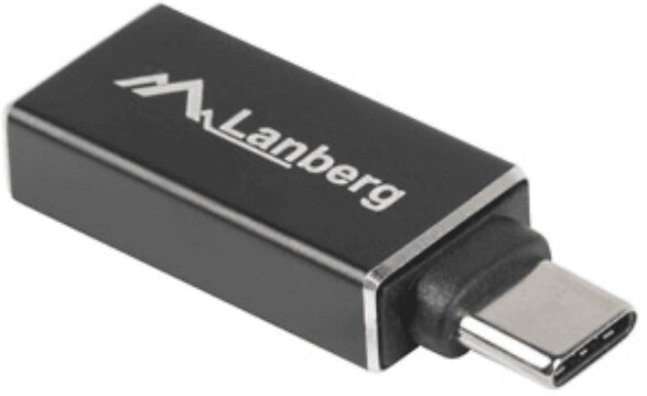 Lanberg AD-UC-UA-02 Adapter USB-C Buchse auf USB-A Buchse, USB 3.1 (AD-UC-UA-02)