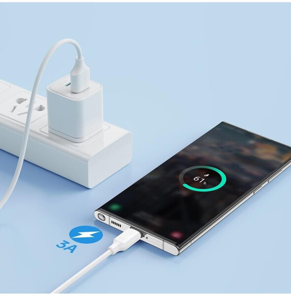 Joyroom A9 USB-A auf USB-C Kabel 3A, 2m, weiß, Bild 4