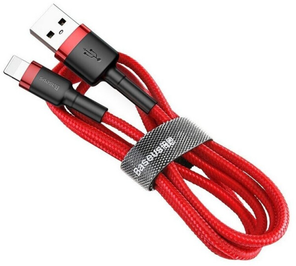 Baseus Cafule USB-auf-Lightning-Kabel 2,4A 1m schwarz/rot (CALKLF-B09), Bild 2