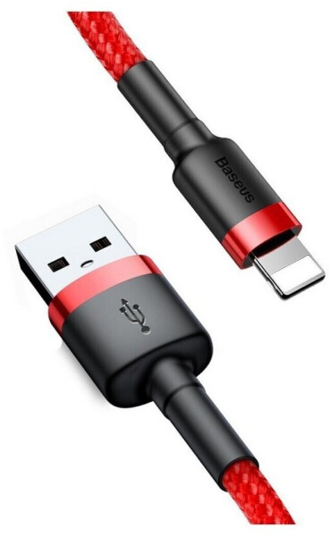 Baseus Cafule USB-auf-Lightning-Kabel 2,4A 1m schwarz/rot (CALKLF-B09), Bild 6