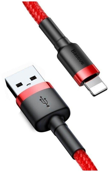 Baseus Cafule USB-Lightning-Kabel 2,4A 0,5m rot (CALKLF-A09), Bild 2