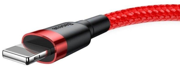 Baseus Cafule USB-Lightning-Kabel 2,4A 0,5m rot (CALKLF-A09), Bild 4