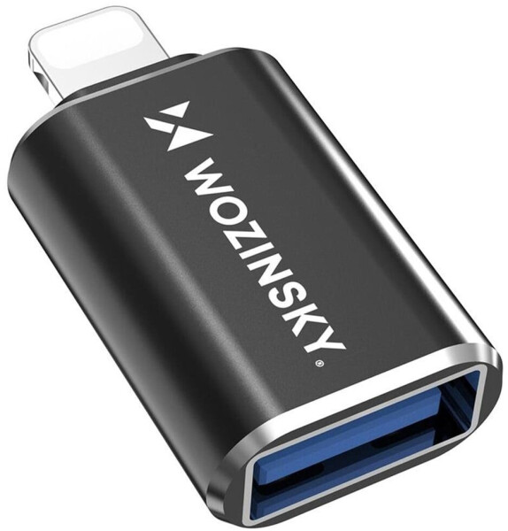 Wozinsky WALA-01 Lightning auf USB-A OTG Adapter, schwarz (WALA-01)