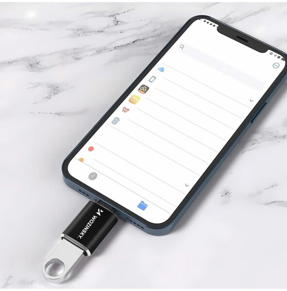 Wozinsky WALA-01 Lightning auf USB-A OTG Adapter, schwarz (WALA-01), Bild 9