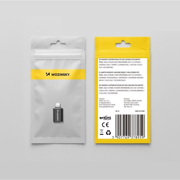 Wozinsky WALA-01 Lightning auf USB-A OTG Adapter, schwarz (WALA-01), Bild 10