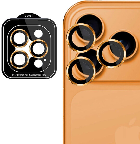 3mk Lens Protection Pro Kameraschutzglas für iPhone 17 Pro / 17 Pro Max, orange