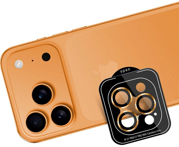 3mk Lens Protection Pro Kameraschutzglas für iPhone 17 Pro / 17 Pro Max, orange, Bild 3